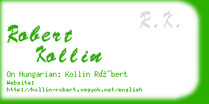 robert kollin business card